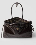 Prada Bonnie Large Leather Handbag - Image 5